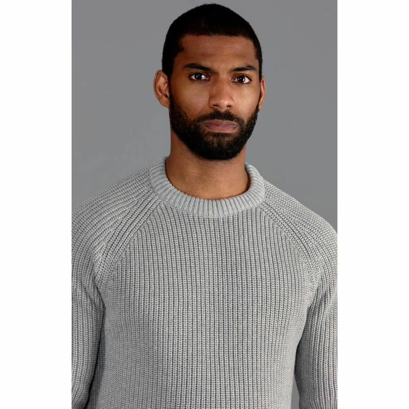 Brand new π Mens 100% Cotton Fisherman Rib Knit Clark Jumper Ash Grey By Paul James Knitwear π― 4 Brand new π Mens 100% Cotton Fisherman Rib Knit Clark Jumper Ash Grey By Paul James Knitwear π― - Image 2