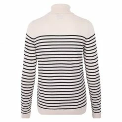 Cheapest 😀 Womens Ultra-Fine Cotton Roll Neck Breton Tia Jumper - Ecru By Paul James Knitwear 👏 -us-Paul James Knitwear Sales 2022 mggosfp9fhqyxsodeays