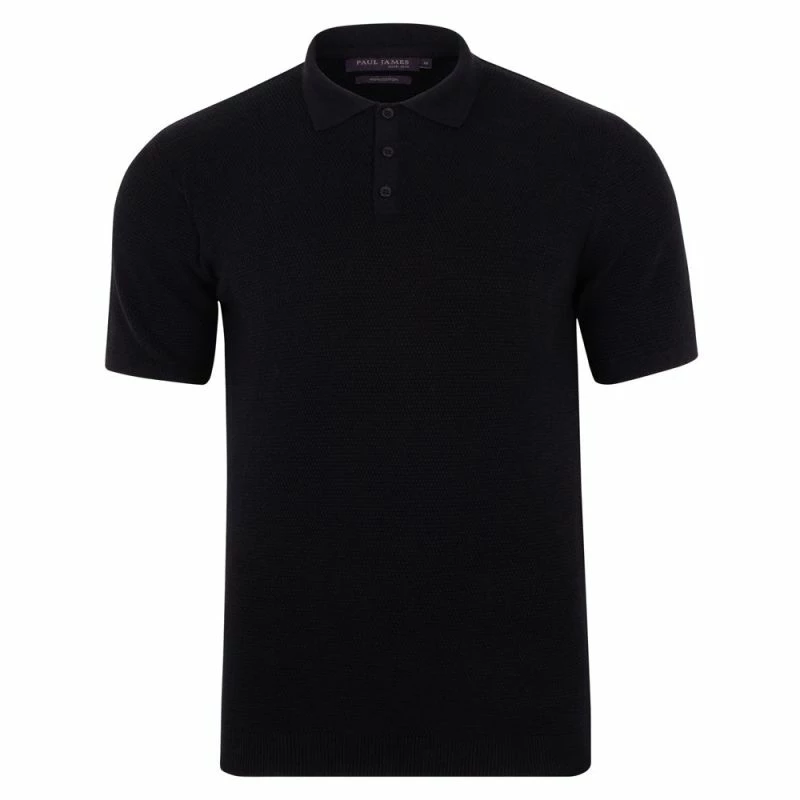 Top 10 β Mens Lightweight 100% Cotton Tuck Stitch Samuel Polo π Shirt - Black By Paul James Knitwear π 3 Top 10 β Mens Lightweight 100% Cotton Tuck Stitch Samuel Polo π Shirt - Black By Paul James Knitwear π