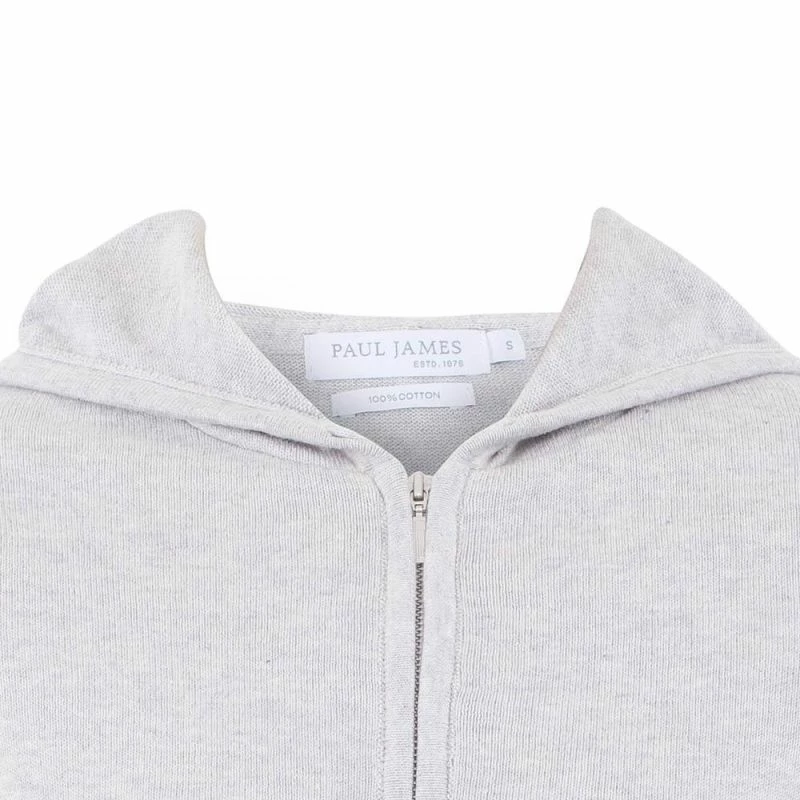 Cheap π Womens 100% Cotton Zip Through Hoodie Silver Grey By Paul James Knitwear β 5 Cheap π Womens 100% Cotton Zip Through Hoodie Silver Grey By Paul James Knitwear β - Image 3