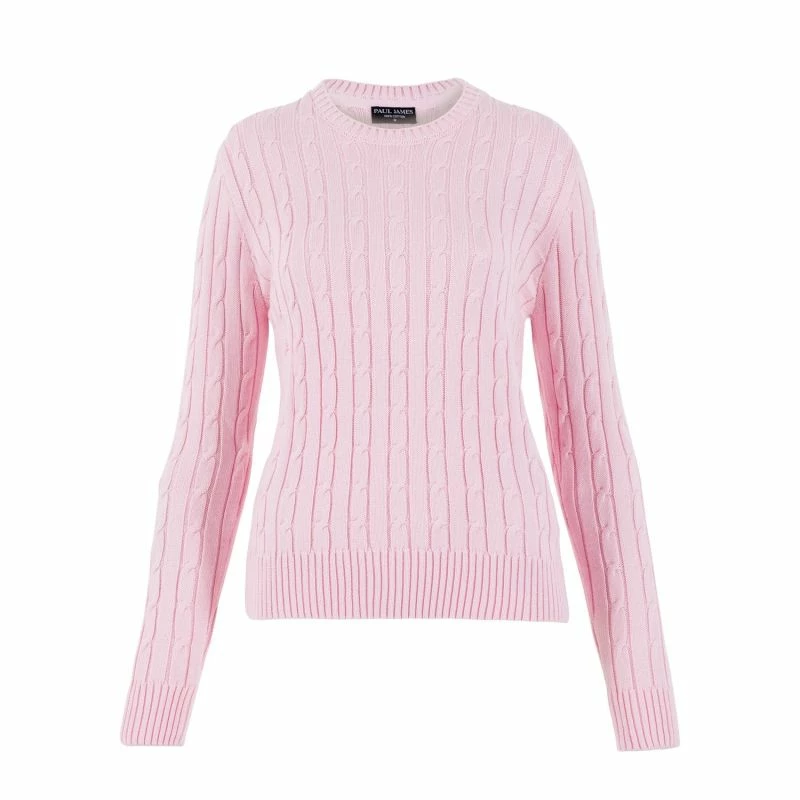 Best reviews of π Womens 100% Cotton Crew Neck Cable Taylor Jumper - Pink By Paul James Knitwear π 3 Best reviews of π Womens 100% Cotton Crew Neck Cable Taylor Jumper - Pink By Paul James Knitwear π