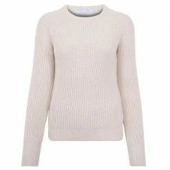 Coupon βοΈ Womens 100% Cotton Heavyweight Fisherman Rib Jumper - Ecru By Paul James Knitwear π₯