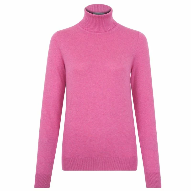 Wholesale 🧨 Womens Ultra-Fine Cotton Roll Neck Long Sleeve Terri Jumper - Starlet Pink By Paul James Knitwear 🧨 3 Wholesale 🧨 Womens Ultra-Fine Cotton Roll Neck Long Sleeve Terri Jumper - Starlet Pink By Paul James Knitwear 🧨