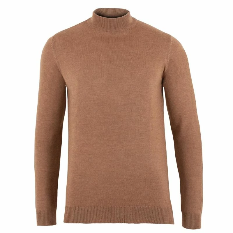 Best Pirce π Mens Extra Fine Merino Wool Mock Turtleneck Shaw Jumper - Camel By Paul James Knitwear β 3 Best Pirce π Mens Extra Fine Merino Wool Mock Turtleneck Shaw Jumper - Camel By Paul James Knitwear β