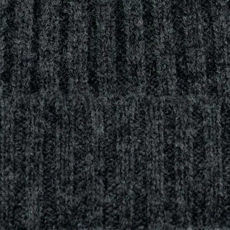 Coupon ⭐ Unisex 100% Lambswool Ribbed Beanie Charcoal By Paul James Knitwear ⌛ 4 Coupon ⭐ Unisex 100% Lambswool Ribbed Beanie Charcoal By Paul James Knitwear ⌛ - Image 2