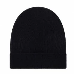 Top 10 ❤️ Lightweight 100% Extra Fine Merino Fisherman Beanie Black By Paul James Knitwear ✔️