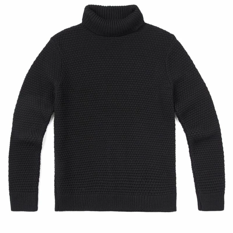 Best Sale ✨ Mens Merino Wool Fishermans Roll Neck Moss Stitch Jumper Black By Paul James Knitwear ❤️ 3 Best Sale ✨ Mens Merino Wool Fishermans Roll Neck Moss Stitch Jumper Black By Paul James Knitwear ❤️