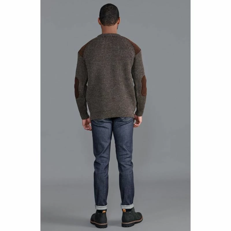 Discount π Mens Chunky British Wool Ribbed Shooting Jumper - Brown By Paul James Knitwear π€© 7 Discount π Mens Chunky British Wool Ribbed Shooting Jumper - Brown By Paul James Knitwear π€© - Image 5