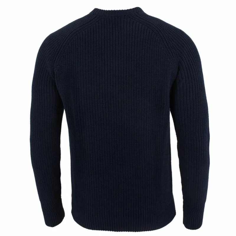 Discount π€© Mens 100% Cotton Fisherman Rib Knit Clark Jumper Navy By Paul James Knitwear π 4 Discount π€© Mens 100% Cotton Fisherman Rib Knit Clark Jumper Navy By Paul James Knitwear π - Image 2