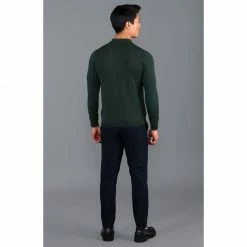 Hot Sale 🤩 Mens Extra Fine Merino Wool Long Sleeve Polo 👚 Shirt - Olive By Paul James Knitwear 🎉 -us-Paul James Knitwear Sales 2022 ocfy5d0mwywdenjzl8ul