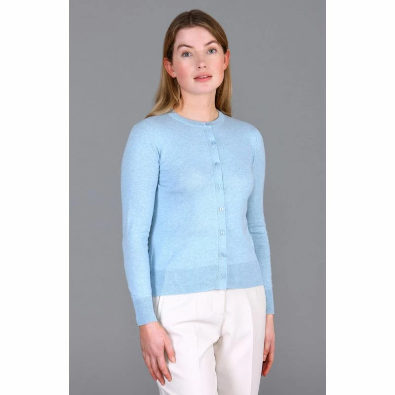 Top 10 π Womens Ultra-Fine Cotton Button Through Thea Cardigan - Sky Blue By Paul James Knitwear π 4 Top 10 π Womens Ultra-Fine Cotton Button Through Thea Cardigan - Sky Blue By Paul James Knitwear π - Image 2