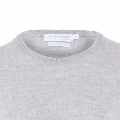 Wholesale 🔥 Womens 100% Merino Wool Round Neck Short Sleeve T 👕 Shirt Light Grey By Paul James Knitwear 🎁 -us-Paul James Knitwear Sales 2022 pha6brauuy5hykjqhxha