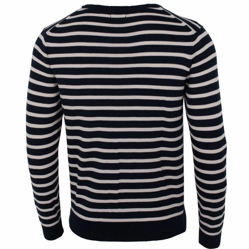 Discount π₯ Mens 100% Cotton All Over Stripe Breton Tyrell Jumper - Navy By Paul James Knitwear π 4 Discount π₯ Mens 100% Cotton All Over Stripe Breton Tyrell Jumper - Navy By Paul James Knitwear π - Image 2