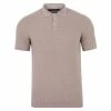 New 🔥 Mens Lightweight 100% Cotton Tuck Stitch Samuel Polo 👚 Shirt - Fawn By Paul James Knitwear 🤩 -us-Paul James Knitwear Sales 2022 pqifre3vxnsq4as54ly9