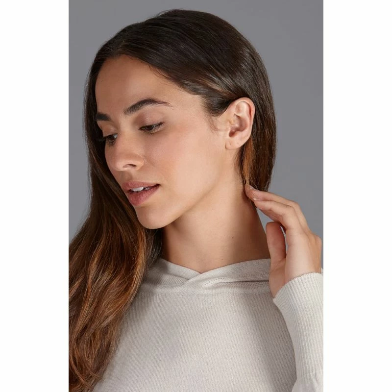 New β¨ Women's Pure Extra Fine Merino Wool Relaxed Fit Hooded Hope Jumper - Shell By Paul James Knitwear π 5 New β¨ Women's Pure Extra Fine Merino Wool Relaxed Fit Hooded Hope Jumper - Shell By Paul James Knitwear π - Image 3