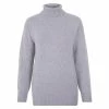 Cheap 👏 Women's Merino Cashmere Submariner Roll Neck Alessandra Jumper - Dove Grey By Paul James Knitwear 😉