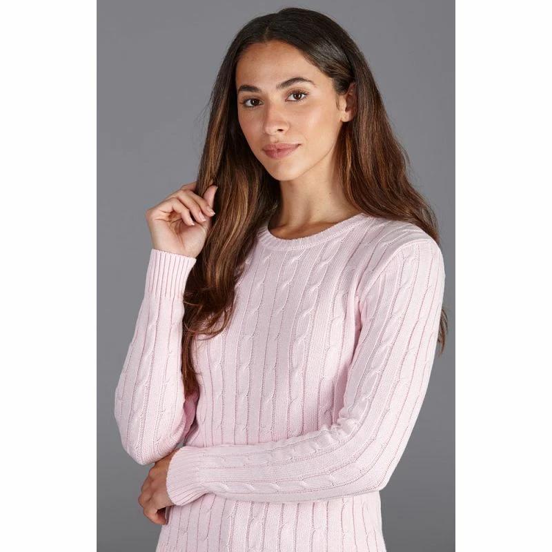 Best reviews of π Womens 100% Cotton Crew Neck Cable Taylor Jumper - Pink By Paul James Knitwear π 4 Best reviews of π Womens 100% Cotton Crew Neck Cable Taylor Jumper - Pink By Paul James Knitwear π - Image 2
