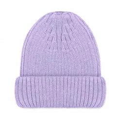 Outlet 🥰 100% Extra Fine Merino Beanie Lilac By Paul James Knitwear 🎉
