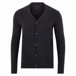 Discount π Mens Lightweight 100% Cotton Matthew Cardigan - Anthracite By Paul James Knitwear βοΈ