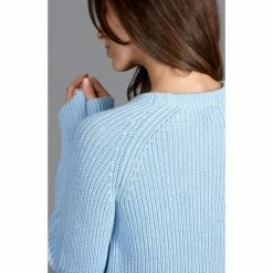 Top 10 🎁 Womens 100% Cotton Heavyweight Fisherman Rib Jumper - Baby Blue By Paul James Knitwear 🛒 -us-Paul James Knitwear Sales 2022 quuy9wcezmsexika0jvw