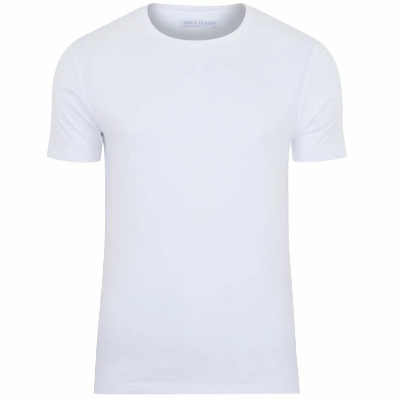 Cheapest π€© Mens Lightweight Fitted Supima Cotton T-Shirt White By Paul James Knitwear π₯ 3 Cheapest π€© Mens Lightweight Fitted Supima Cotton T-Shirt White By Paul James Knitwear π₯