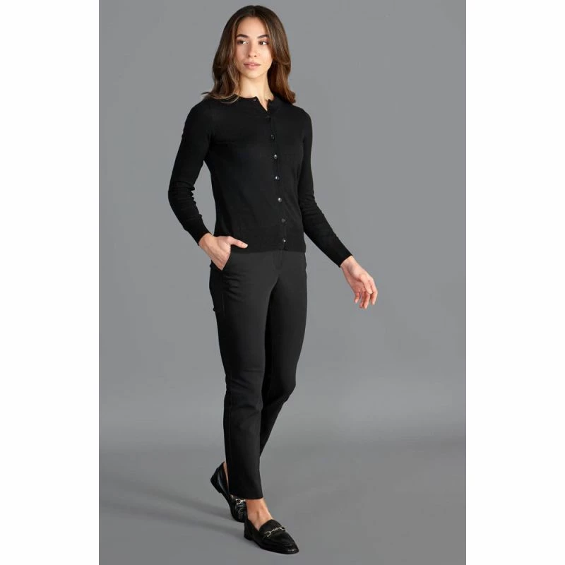 Best Sale ❤️ Womens Ultra-Fine Cotton Button Through Thea Cardigan - Black By Paul James Knitwear ❤️ 6 Best Sale ❤️ Womens Ultra-Fine Cotton Button Through Thea Cardigan - Black By Paul James Knitwear ❤️ - Image 4