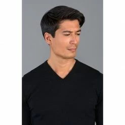 New ✔️ Mens Extra Fine Merino Wool V-Neck Chester Jumper - Black By Paul James Knitwear 🥰 -us-Paul James Knitwear Sales 2022 rsbl9hc0xgwzu2fczlws