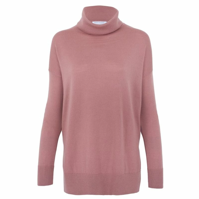 Wholesale π― Womens Pure Extra Fine Merino Wool Oversized Roll Neck Henrietta Jumper - Rose Pink By Paul James Knitwear π 3 Wholesale π― Womens Pure Extra Fine Merino Wool Oversized Roll Neck Henrietta Jumper - Rose Pink By Paul James Knitwear π