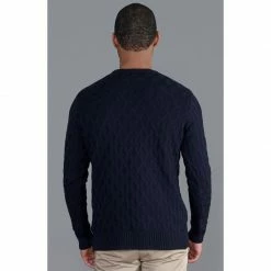 Coupon 🔔 Mens 100% Extrafine Merino Wool Textured Cox Jumper - Navy By Paul James Knitwear 🔥 -us-Paul James Knitwear Sales 2022 swiqqiwtholp9sz0ckug