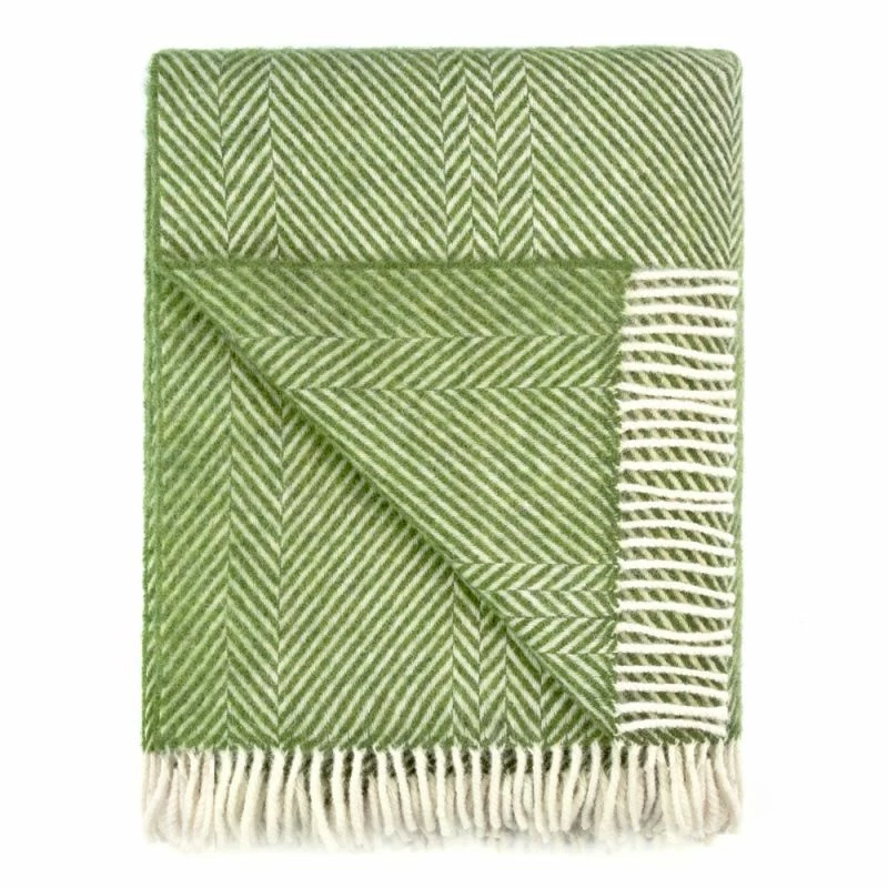 Deals π Keats Heavyweight Shetland Wool Chevron Blanket - Turf By Paul James Knitwear π― 4 Deals π Keats Heavyweight Shetland Wool Chevron Blanket - Turf By Paul James Knitwear π― - Image 2