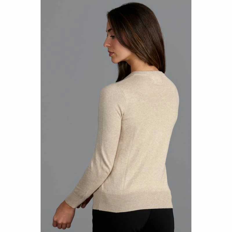 Hot Sale π€© Women's Ultra-Fine Cotton Button Through Thea Cardigan - Pebble By Paul James Knitwear π 5 Hot Sale π€© Women's Ultra-Fine Cotton Button Through Thea Cardigan - Pebble By Paul James Knitwear π - Image 3