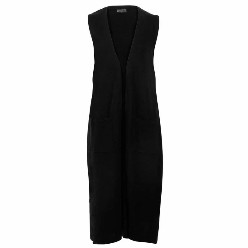 Best Pirce π Womens Pure Extra Fine Merino Wool Sleeveless Longline Cardigan Black By Paul James Knitwear π― 3 Best Pirce π Womens Pure Extra Fine Merino Wool Sleeveless Longline Cardigan Black By Paul James Knitwear π―