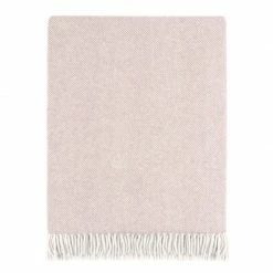 Coupon 🤩 Auden Midweight Merino Lambswool Herringbone Blanket - Almond By Paul James Knitwear 🔔