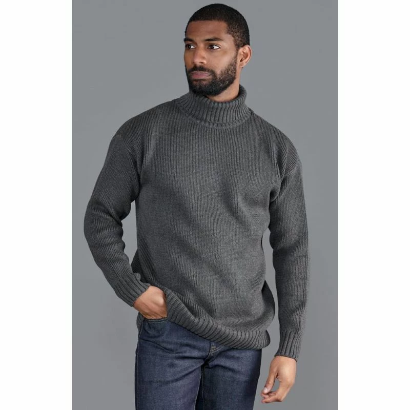 Flash Sale β€οΈ Mens 100% Cotton Submariner Roll Neck Jumper Charcoal By Paul James Knitwear π 4 Flash Sale β€οΈ Mens 100% Cotton Submariner Roll Neck Jumper Charcoal By Paul James Knitwear π - Image 2