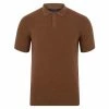 Brand new ⭐ Mens Lightweight 100% Cotton Tuck Stitch Samuel Polo 👚 Shirt - Caramel By Paul James Knitwear 🥰 -us-Paul James Knitwear Sales 2022 u3rvjxrgahiwq41q1wi8