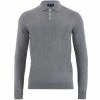 Buy 😀 Mens 100% Cotton Long Sleeve Knitted Hall Polo 👕 Shirt - Ash Grey By Paul James Knitwear 😉 -us-Paul James Knitwear Sales 2022 ubgogwzpwj9kju5mpxut