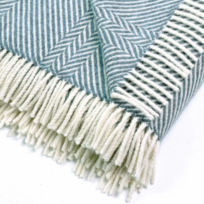 Coupon π Keats Heavyweight Shetland Wool Chevron Blanket - Blue Steel By Paul James Knitwear π 5 Coupon π Keats Heavyweight Shetland Wool Chevron Blanket - Blue Steel By Paul James Knitwear π - Image 3