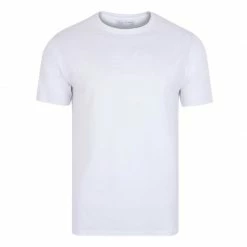 Cheap 🎁 Mens Heavyweight Relaxed Fit Supima Cotton T-Shirt - White By Paul James Knitwear ✔️