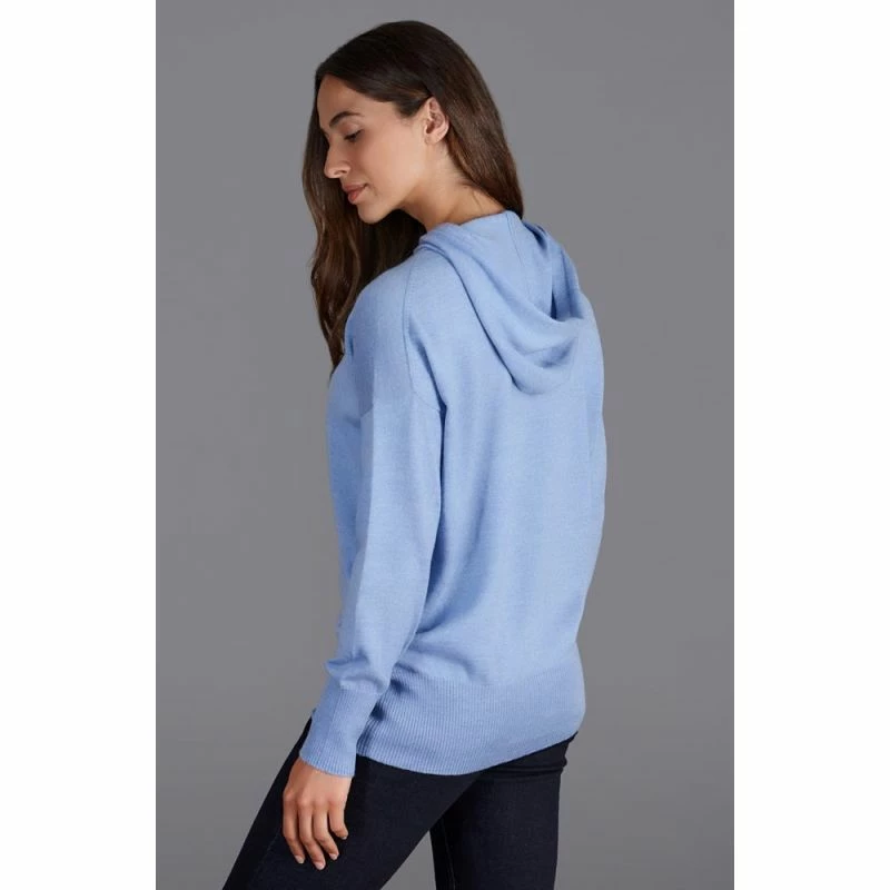 Best reviews of π Women's Pure Extra Fine Merino Wool Relaxed Fit Hooded Hope Jumper - Sky Blue By Paul James Knitwear π 6 Best reviews of π Women's Pure Extra Fine Merino Wool Relaxed Fit Hooded Hope Jumper - Sky Blue By Paul James Knitwear π - Image 4