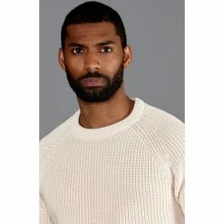Best Sale 😉 Mens 100% Cotton Fisherman Rib Knit Clark Jumper Ecru By Paul James Knitwear 👍 -us-Paul James Knitwear Sales 2022 v6yyqxfyxbirqhmilbcf
