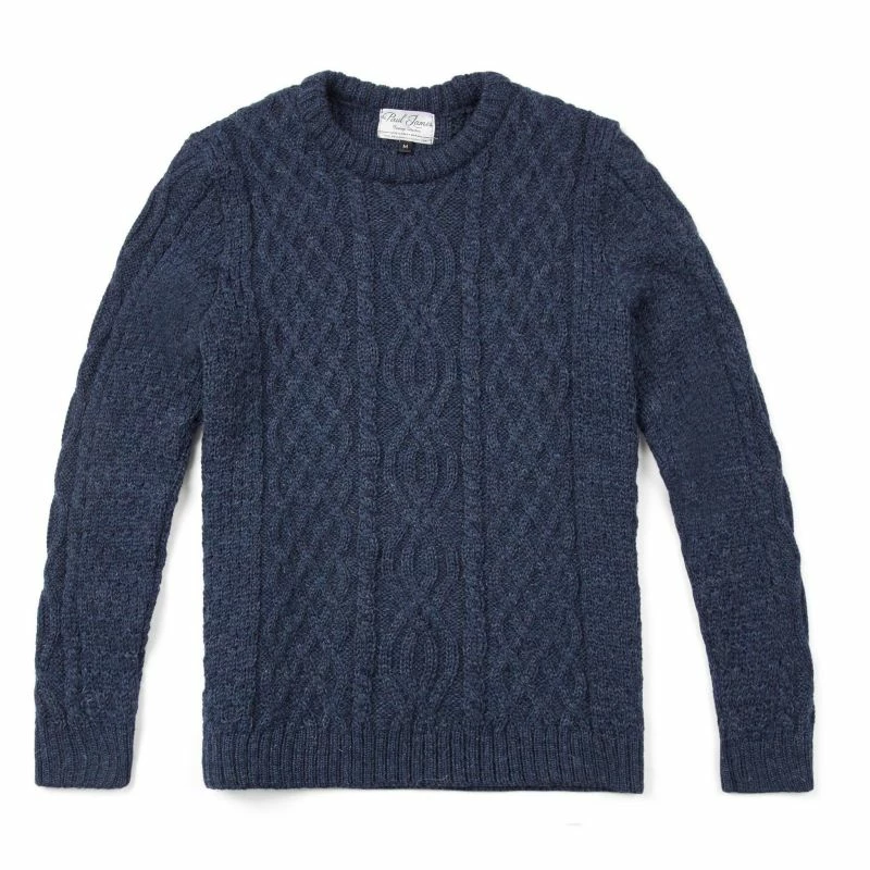 Best deal π₯ Jarvis - Mens British Wool Aran Cable Sweater Denim By Paul James Knitwear π― 3 Best deal π₯ Jarvis - Mens British Wool Aran Cable Sweater Denim By Paul James Knitwear π―