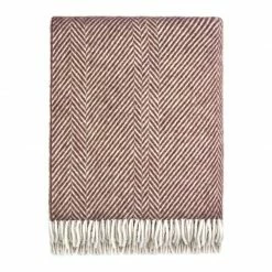 Budget 🔔 Wilde Heavyweight Undyed British Wool Chevron Blanket By Paul James Knitwear ⭐