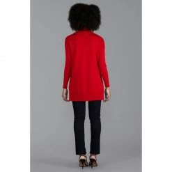 Budget 🔔 Womens Pure Extra Fine Merino Wool Oversized Roll Neck Henrietta Jumper - Red By Paul James Knitwear 😉 -us-Paul James Knitwear Sales 2022 vsomhcpmpd2z4fk9va4v