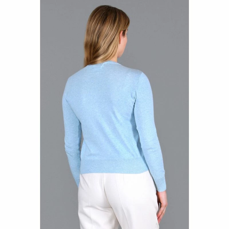 Top 10 π Womens Ultra-Fine Cotton Button Through Thea Cardigan - Sky Blue By Paul James Knitwear π 5 Top 10 π Womens Ultra-Fine Cotton Button Through Thea Cardigan - Sky Blue By Paul James Knitwear π - Image 3