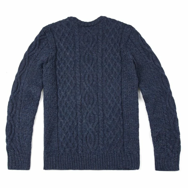 Best deal π₯ Jarvis - Mens British Wool Aran Cable Sweater Denim By Paul James Knitwear π― 5 Best deal π₯ Jarvis - Mens British Wool Aran Cable Sweater Denim By Paul James Knitwear π― - Image 3