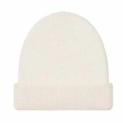Promo 🧨 Heavyweight 100% Extra Fine Merino Fisherman Beanie Ecru By Paul James Knitwear 👏