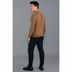 New 👏 Mens 100% Cotton Narrow Mock Turtleneck Jumper Camel By Paul James Knitwear 🥰 -us-Paul James Knitwear Sales 2022 wlzpi29jc90b20uzjwhd