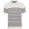 Top 10 🥰 Mens 100% Ultra Fine Cotton Breton Short Sleeve Polo Edward 👚 Shirt - Ecru By Paul James Knitwear 🔔 -us-Paul James Knitwear Sales 2022 wo0npxcpedvybwyjkras