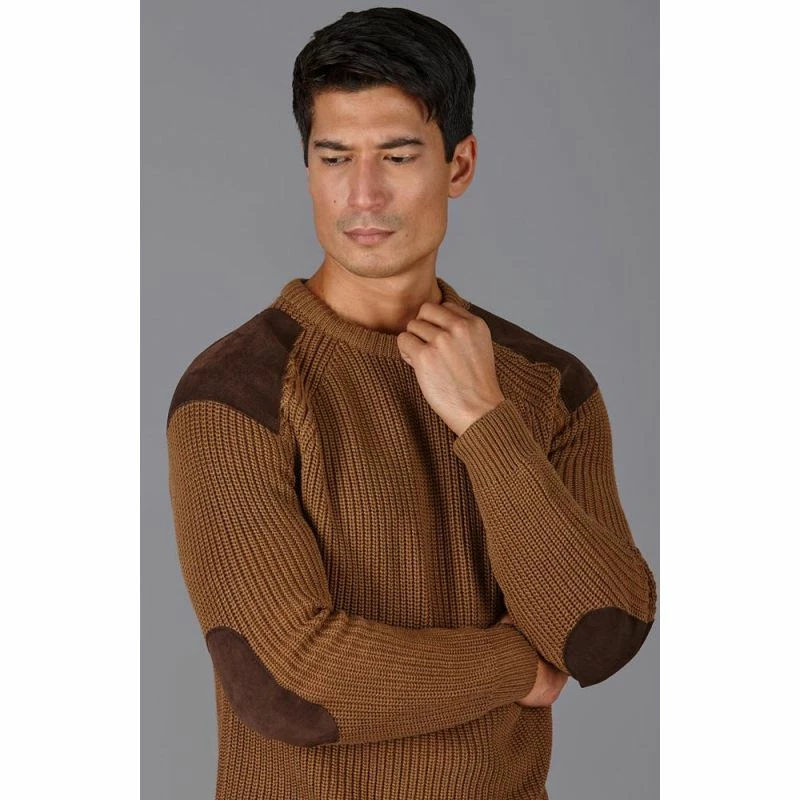 Best Pirce βοΈ Mens 100% Cotton Heavyweight Shooting Jumper - Caramel By Paul James Knitwear π 4 Best Pirce βοΈ Mens 100% Cotton Heavyweight Shooting Jumper - Caramel By Paul James Knitwear π - Image 2