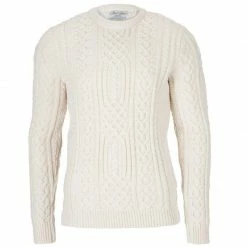 Brand new β¨ Anderson - Merino Wool Chunky Cable Sweater - Ecru By Paul James Knitwear βοΈ